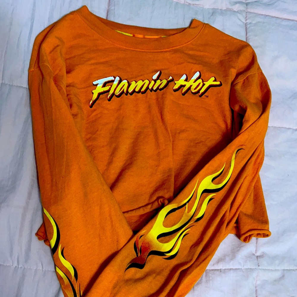 Forever 21 hot Cheetos crop top